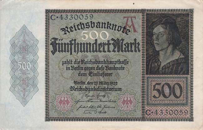 500 Mark 1922 ro.70 C